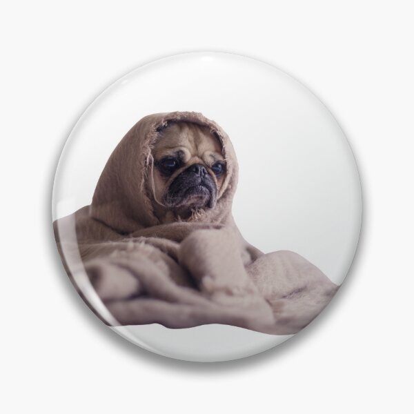 Item preview, Rough Day Pug Blanket designed and sold by studio136.