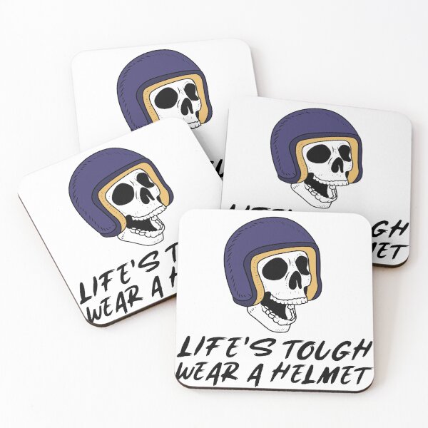 Item preview, Life's tough - wear a helmet - skullhead designed and sold by Beoholf.