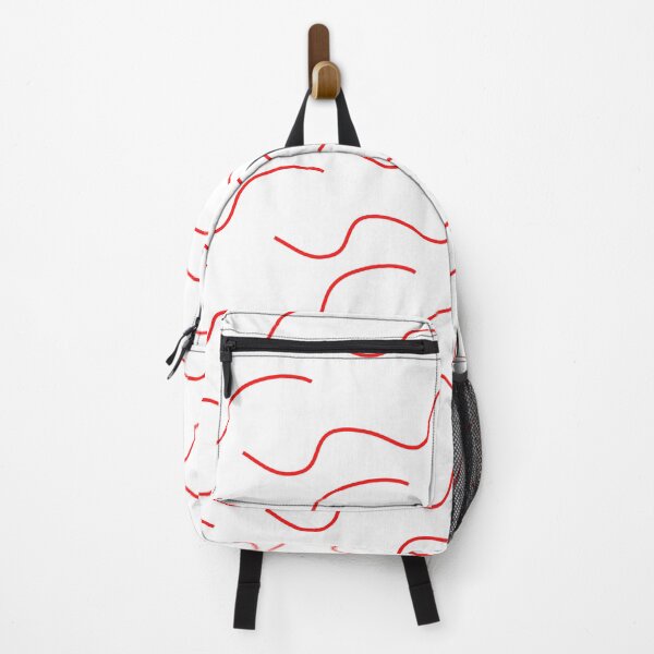 Item preview, Squiggle Pattern | Red on White designed and sold by WordsToArt.