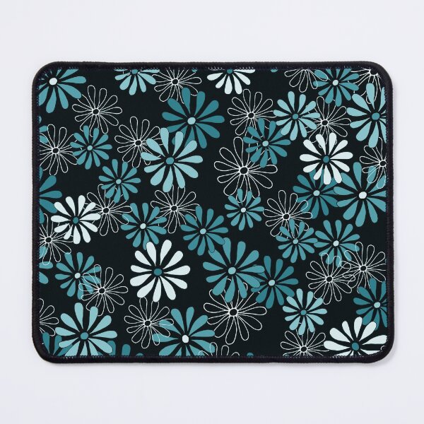 Daisies in Shades of Teal Mouse Pad