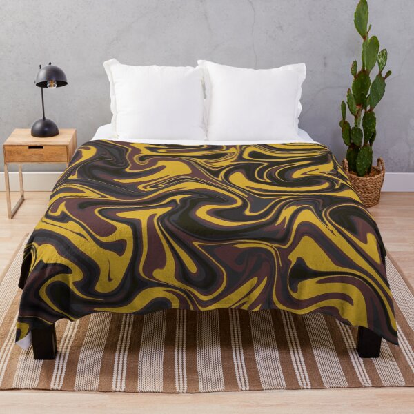 Item preview, Abstract yellow purple marble swirl  designed and sold by Tanya Mihe.