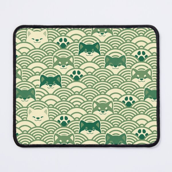 Item preview, Japanese Waves and Shibas - Light Bamboo designed and sold by KaijuKennels.