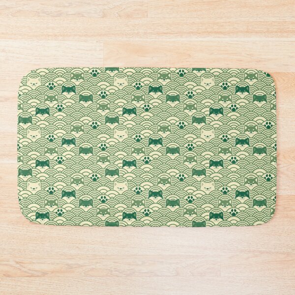 Item preview, Japanese Waves and Shibas - Light Bamboo designed and sold by KaijuKennels.
