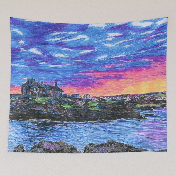 Item preview, Sunset over Trearddur Bay designed and sold by LymphomaLass.