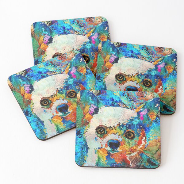 Item preview, Bright Colors Colorful Chihuahua Dog Art by Sharon Cummings designed and sold by Sharon Cummings Art.