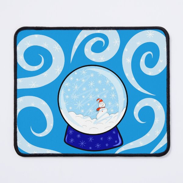 Item preview, Wintery Blue Santa Snowman Snow Globe, made by EndlessEmporium designed and sold by EndlessEmporium.