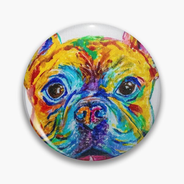 Item preview, French bulldog, abstract painting.  designed and sold by Faramira11.