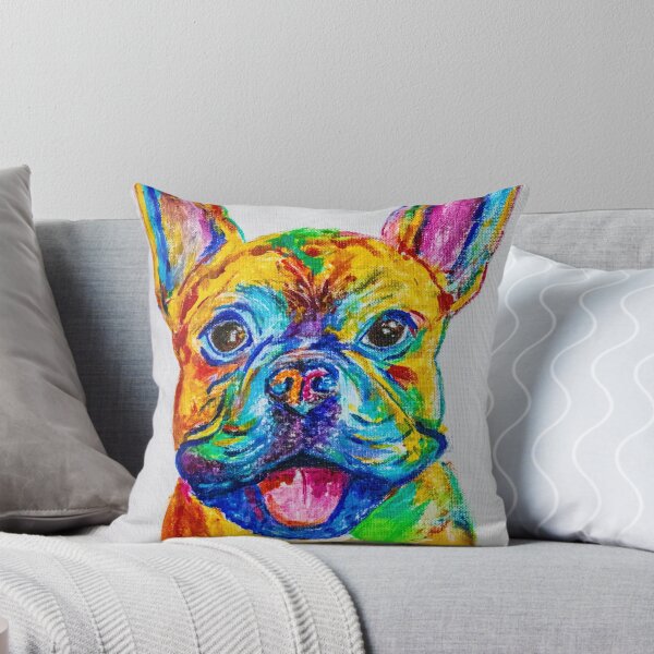 Item preview, French bulldog, abstract painting.  designed and sold by Faramira11.