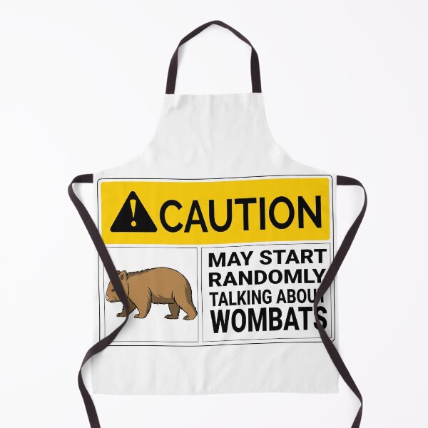 Item preview, Wombat Sticker Caution May Start Randomly Talking about Wombats designed and sold by JasKei-Designs.