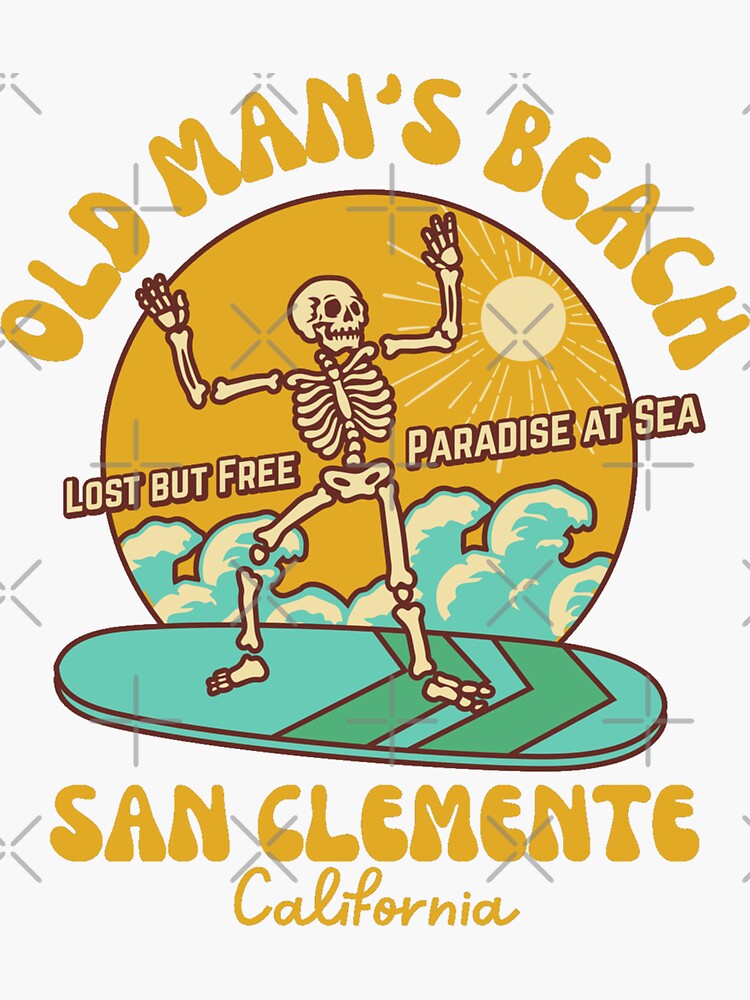 California Dream Sticker Santa Cruz Los Angeles San Diego Malibu