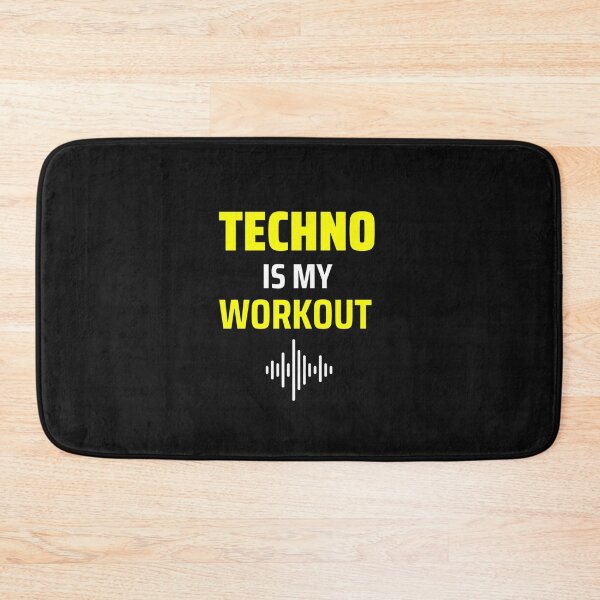 Item preview, techno is my workout  designed and sold by Artycreative1.