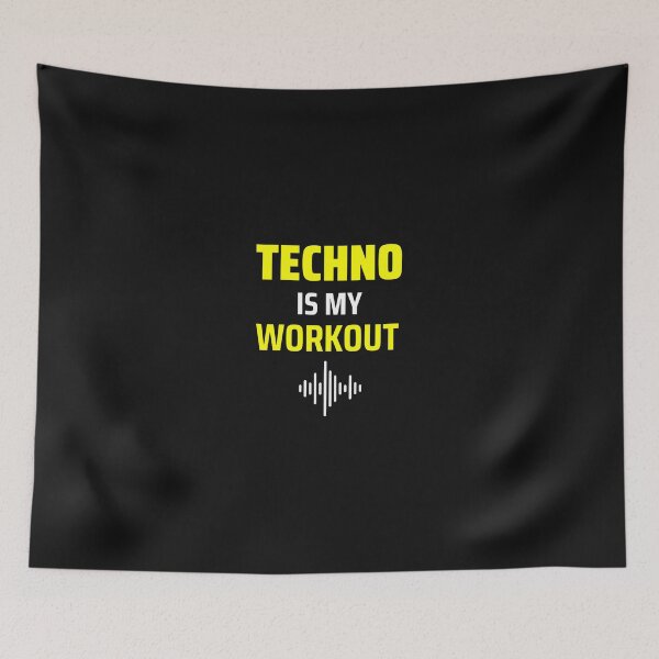 Item preview, techno is my workout  designed and sold by Artycreative1.