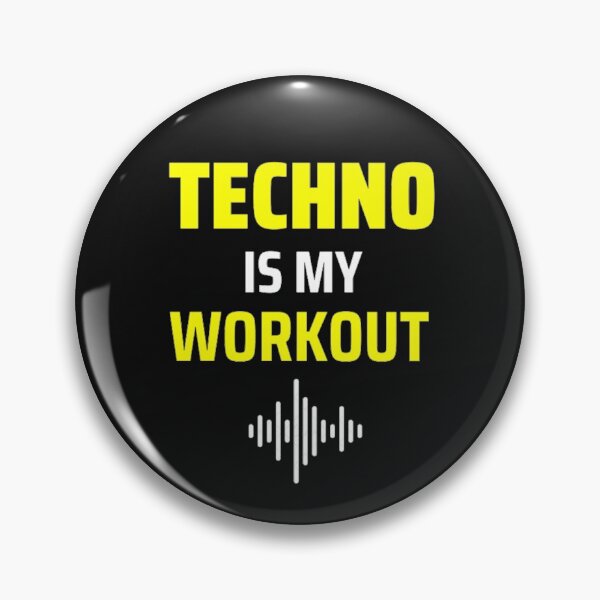 Item preview, techno is my workout  designed and sold by Artycreative1.