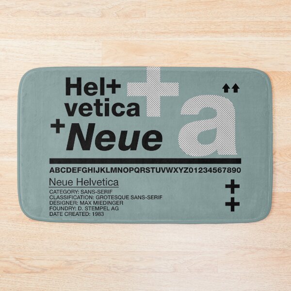 Item preview, Helvetica Neue Swiss Typeface Tshirt designed and sold by paperpark.