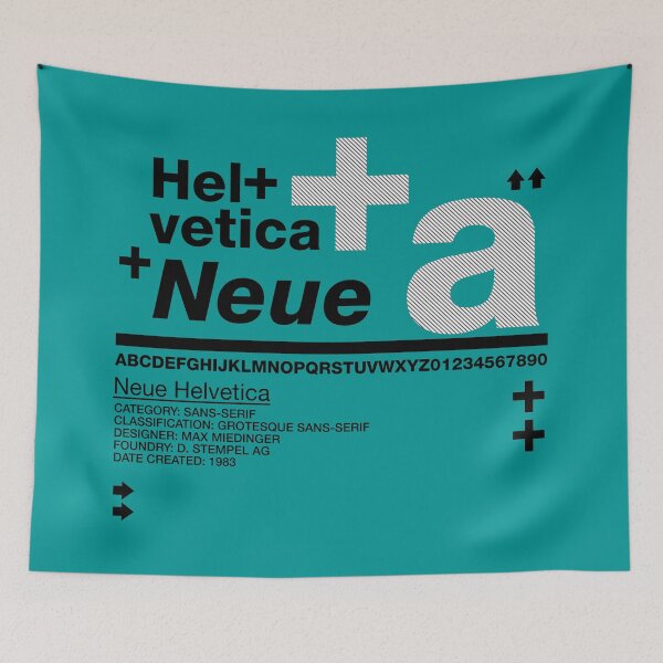 Item preview, Helvetica Neue Swiss Typeface Tshirt designed and sold by paperpark.