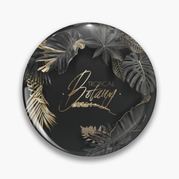 Item preview, Tropical Leaves Black and Gold Botany designed and sold by WearWolfDesigns.