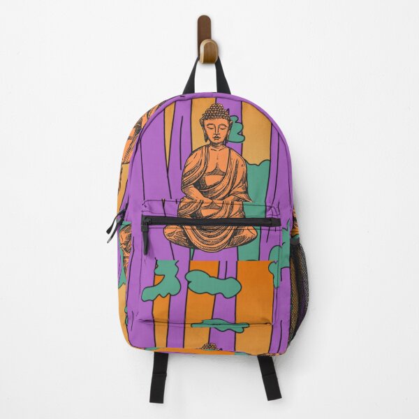 Item preview, Purple and Green Trees Buddha Graphic designed and sold by WonderfulHumans.