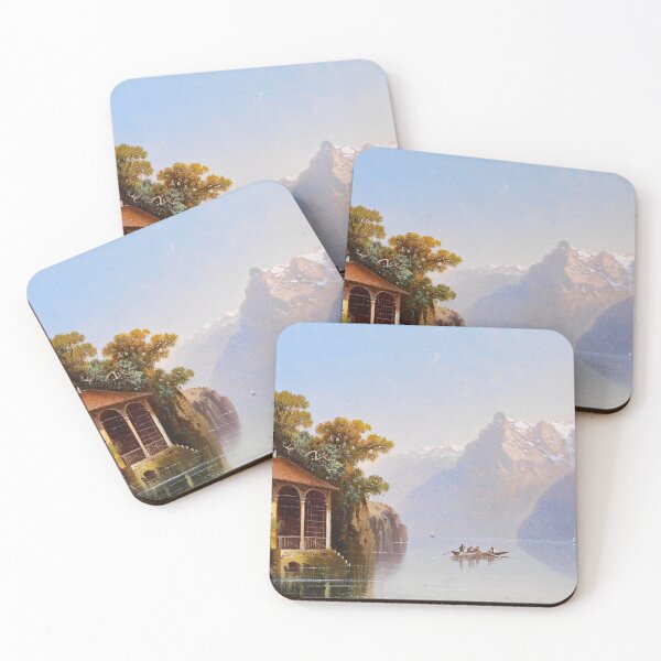 Item preview, View of the Wilhelm Tell Chapel on Lake Lucerne - Hubert Sattler designed and sold by brushandframes.