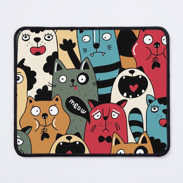 Item preview, Patrón de gato miau tonto designed and sold by ialdesign.