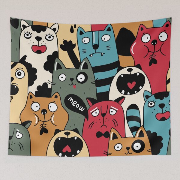 Item preview, Dumb Meow Cat Pattern designed and sold by ialdesign.