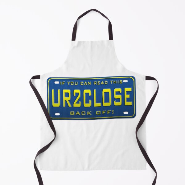 Item preview, UR2CLOSE (YOU ARE TOO CLOSE) SARCASTIC LICENSE PLATE BLUE designed and sold by MantixArt.
