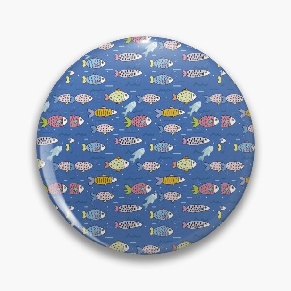 Item preview, Abstract Mixed Multicolor Fishes Pattern. Cute Colorful Fishes Nautical Sea Life designed and sold by silviaol.
