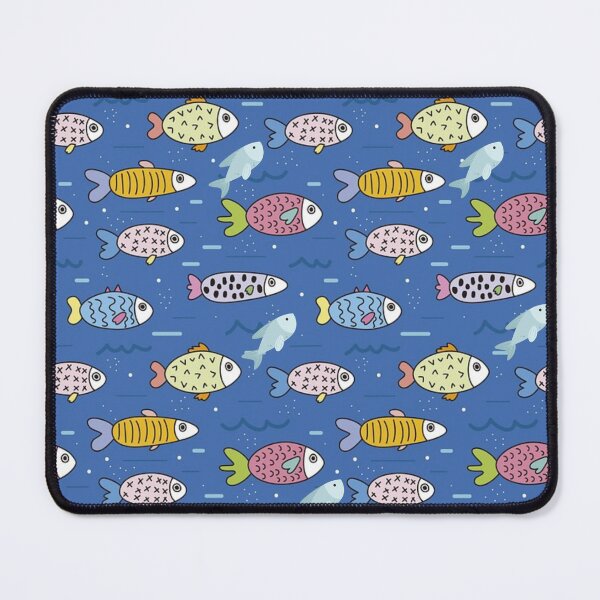 Item preview, Abstract Mixed Multicolor Fishes Pattern. Cute Colorful Fishes Nautical Sea Life designed and sold by silviaol.