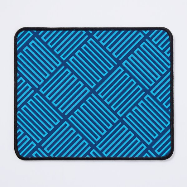 Item preview, Angled Checkerboard Line Pattern in Two Shades of Blue designed and sold by Neil Feigeles.