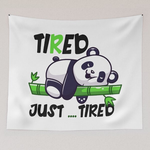 Item preview, Just Tired Panda, Panda Lovers designed and sold by Caroodoo.