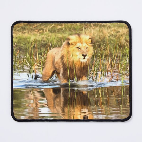 Item preview, Lion in River with Reflection designed and sold by Graham Prentice.