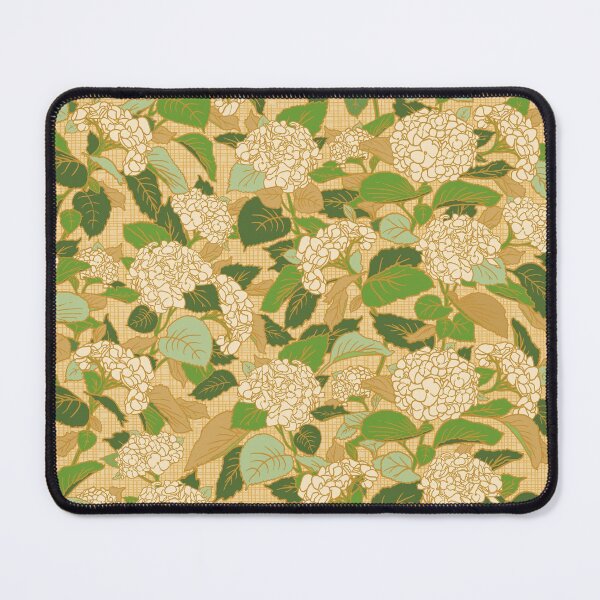 Sunkissed Ivory Hydrangia Mouse Pad