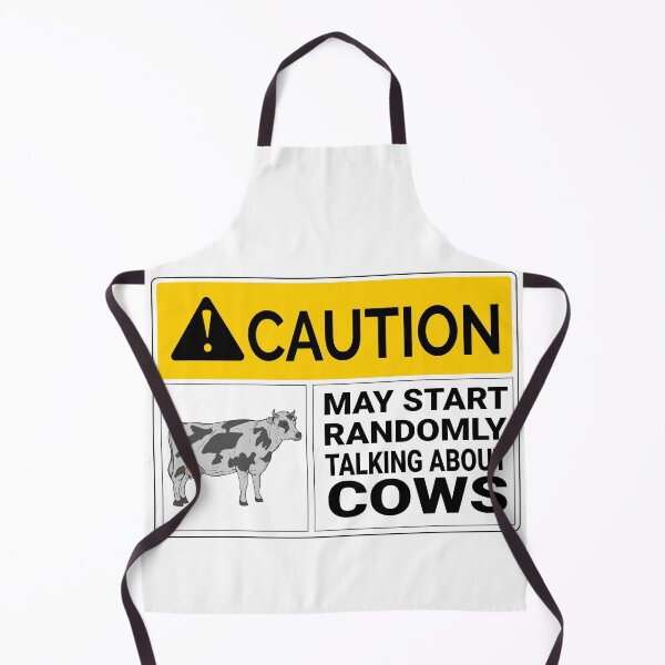 Item preview, Cows Sticker Caution May Start Randomly Talking about Cows designed and sold by JasKei-Designs.