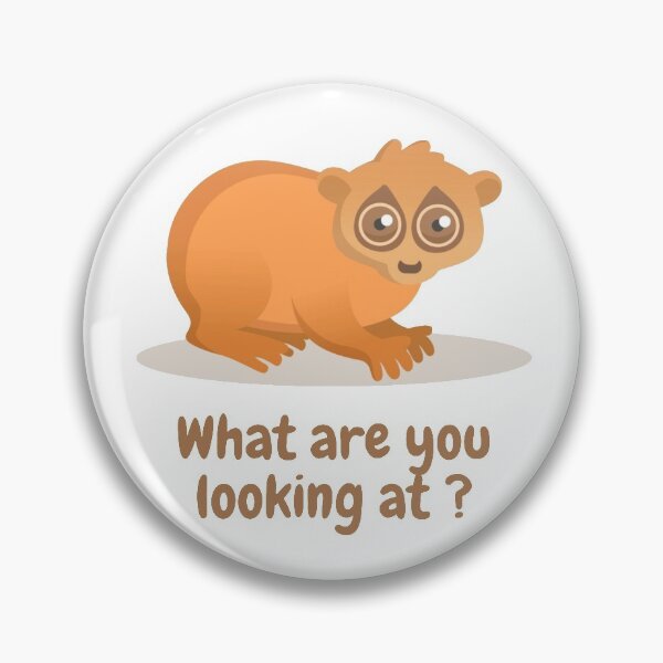 Item preview, What are you looking at ? o_o Funny Slow Loris Unisex Shirt designed and sold by THE ONE ⭐⭐⭐⭐⭐ (20k).