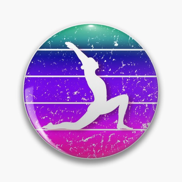 Item preview, Gymnast Silhouette Blue Explosion designed and sold by KBcompany.