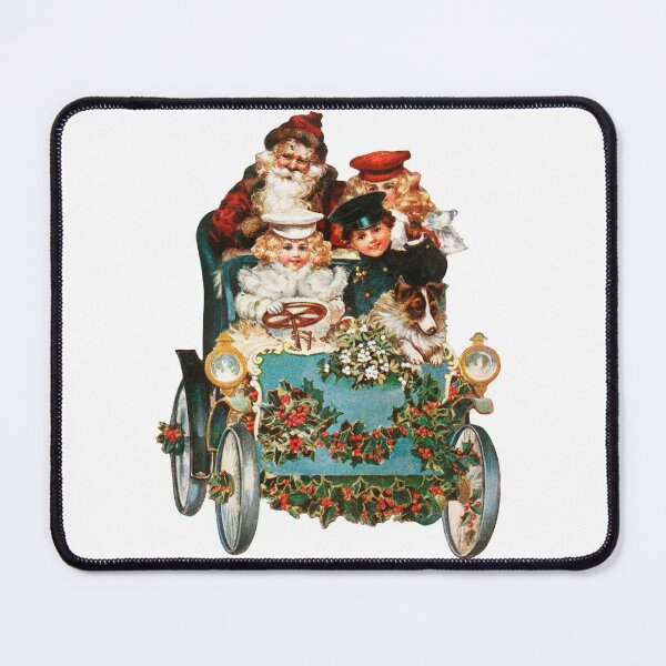 Item preview, A Happy Christmas (ca.1900s). Vintage Xmas Santa Car designed and sold by IMPHives.