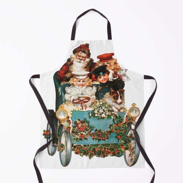 Item preview, A Happy Christmas (ca.1900s). Vintage Xmas Santa Car designed and sold by IMPHives.