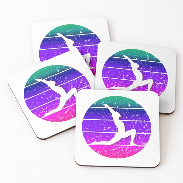 Item preview, Gymnast Silhouette Blue Explosion designed and sold by KBcompany.