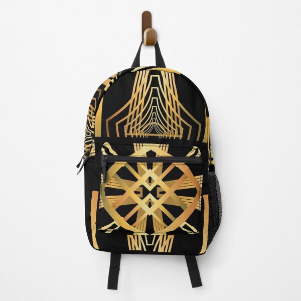 Item preview, Art Deco Nouveau Black and Gold Geometric designed and sold by SloganExpress.