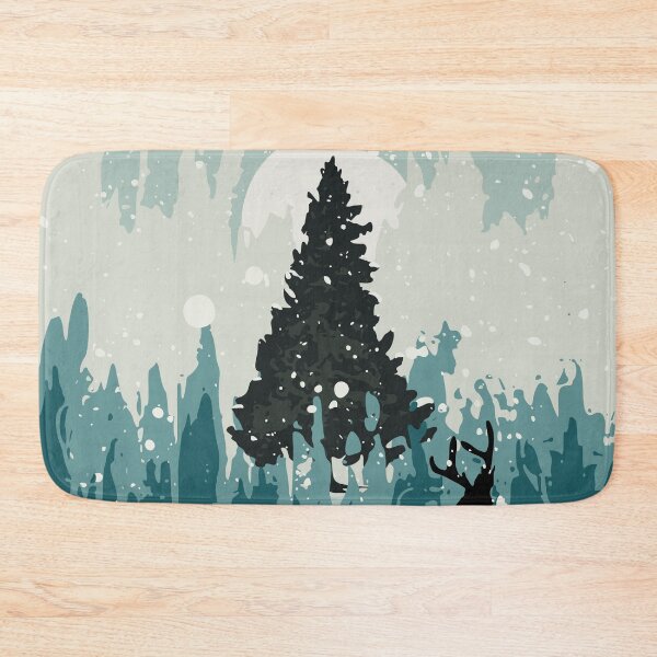 Item preview, Reindeer Silhouette Hidden in Front of Christmas Tree designed and sold by Abstract-Artist.