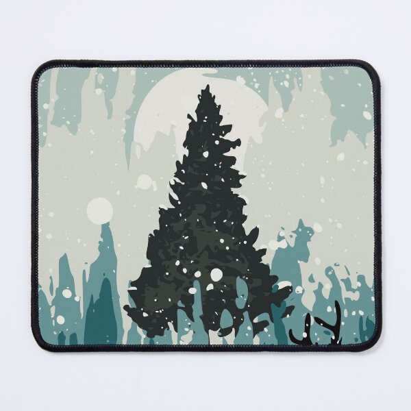 Item preview, Reindeer Silhouette Hidden in Front of Christmas Tree designed and sold by Abstract-Artist.