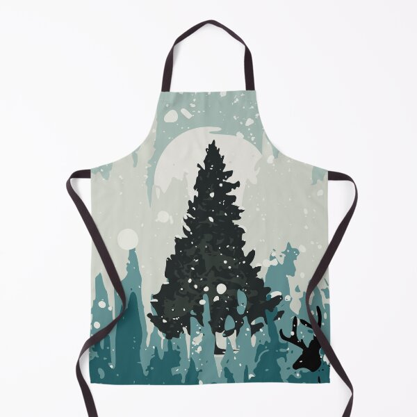 Item preview, Reindeer Silhouette Hidden in Front of Christmas Tree designed and sold by Abstract-Artist.