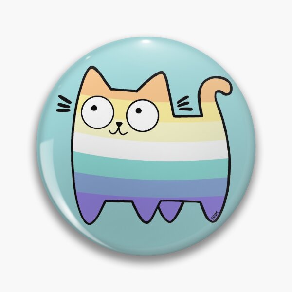 Item preview, Genderfaun Pride Cat designed and sold by SamHoweMeow.