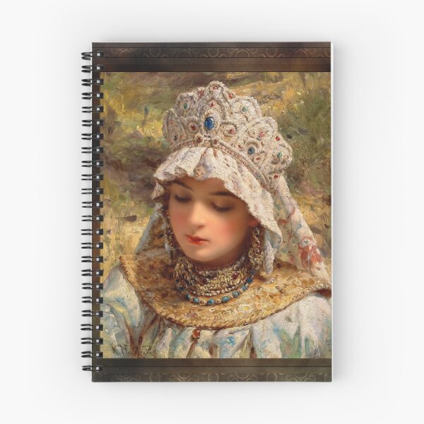Item preview, Girl with Kokoshnik by Konstantin Makovsky Classical Fine Art Xzendor7 Old Masters Reproductions designed and sold by Xzendor7 Digital Art Creations.