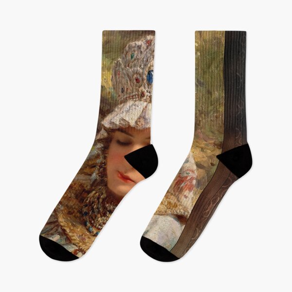 Item preview, Girl with Kokoshnik by Konstantin Makovsky Classical Fine Art Xzendor7 Old Masters Reproductions designed and sold by Xzendor7 Digital Art Creations.
