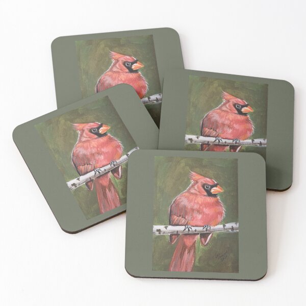 Item preview, Cardinal Perched designed and sold by Lori Clough.