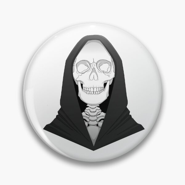 Item preview, skull wearing a hood  designed and sold by DoesArtAndStuff.