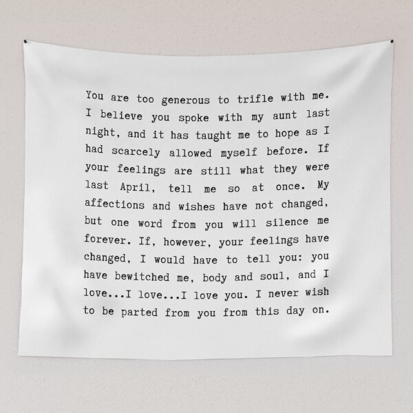 Item preview, Pride & Prejudice (2005) I Love You Monologue designed and sold by lentils.