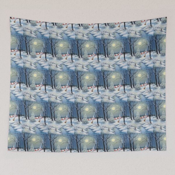 Item preview, Quiet Winter Night In the Country Under The Moonlight Print For Snow Lovers. designed and sold by lduke47.