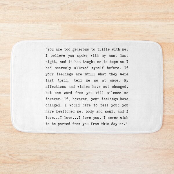 Item preview, Pride & Prejudice (2005) I Love You Quote designed and sold by lentils.