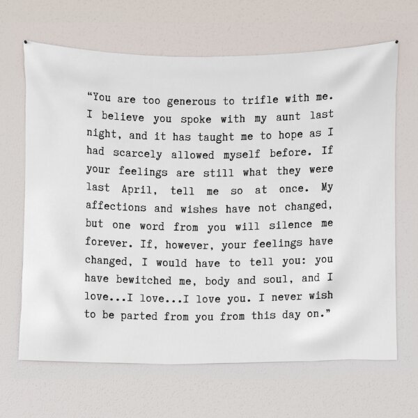 Item preview, Pride & Prejudice (2005) I Love You Quote designed and sold by lentils.